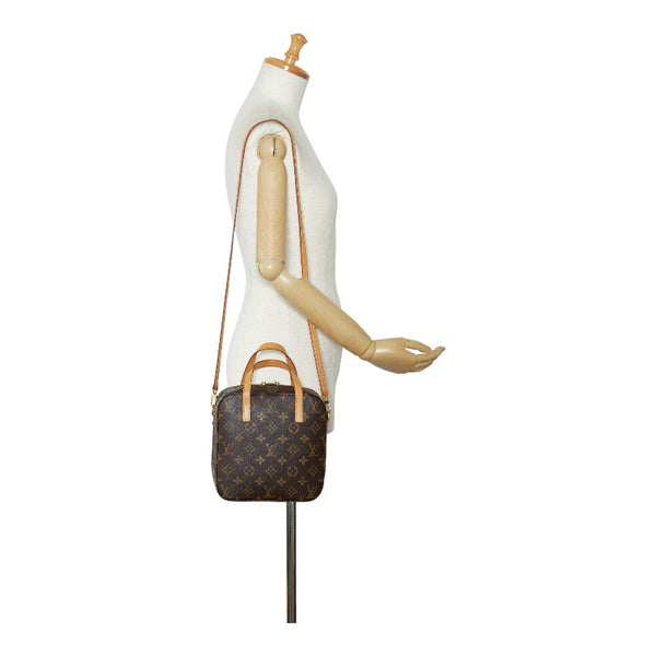 ルイ ヴィトン モノグラム スポンティーニ ハンドバッグ ショルダーバッグ 2WAY M47500 ブラウン PVC レザー レディース LOUIS VUITTON 【中古】