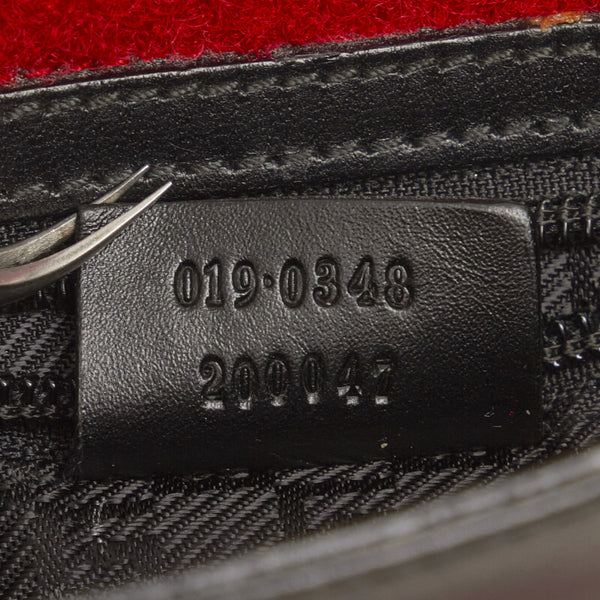 グッチ 斜め掛け ショルダーバッグ 019 0348 レッド ブラック キャンバス レザー レディース GUCCI 【中古】