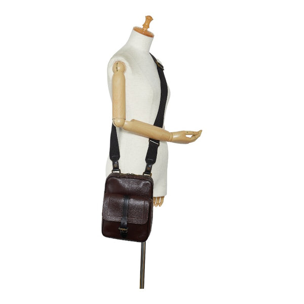 ルイ ヴィトン イロクワ 斜め掛け ショルダーバッグ M92534 カフェ ブラウン レザー メンズ LOUIS VUITTON 【中古】