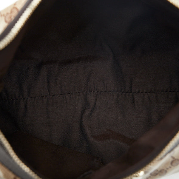 グッチ ＧＧクリスタル アビー ワンショルダーバッグ 265692 ベージュ ブラウン PVC レザー レディース GUCCI 【中古】