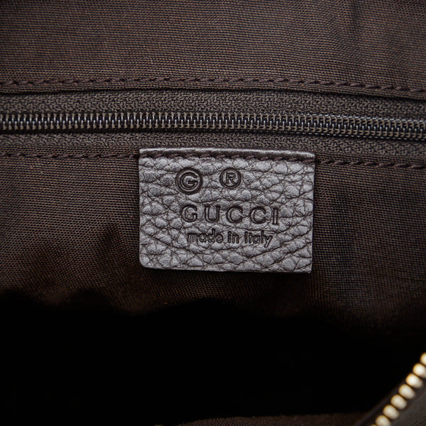 グッチ ＧＧクリスタル アビー ワンショルダーバッグ 265692 ベージュ ブラウン PVC レザー レディース GUCCI 【中古】