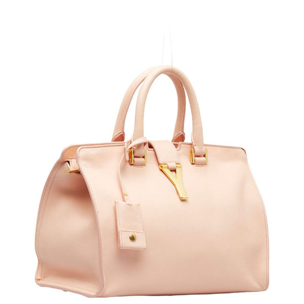 サンローラン Yライン カバスシック ゴールド金具 ハンドバッグ ショルダーバッグ 2WAY 331210 ピンク レザー レディース SAINT LAURENT 【中古】