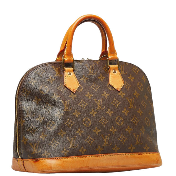 ルイ ヴィトン モノグラム アルマPM ハンドバッグ M51130 ブラウン PVC レザー レディース LOUIS VUITTON 【中古】