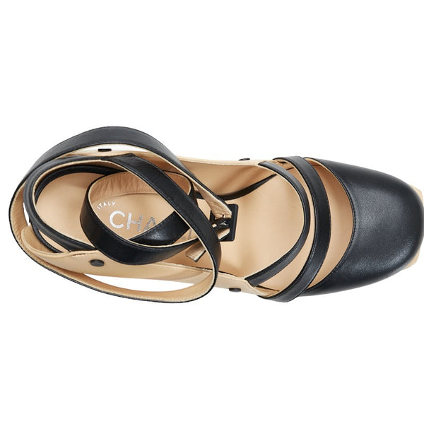 シャネル ココマーク パンプス ブラック ベージュ レザー レディース CHANEL 【中古】