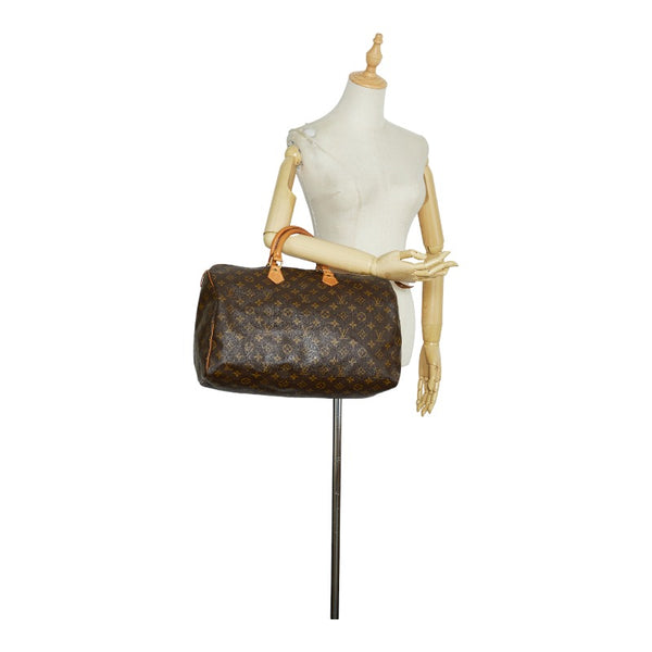 ルイ ヴィトン モノグラム スピーディ40 ハンドバッグ ボストンバッグ M41522 ブラウン PVC レザー レディース LOUIS VUITTON 【中古】