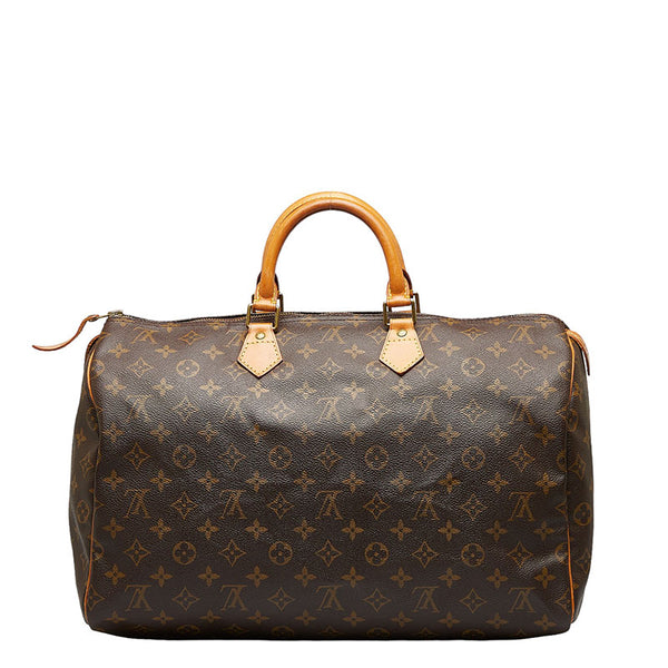 ルイ ヴィトン モノグラム スピーディ40 ハンドバッグ ボストンバッグ M41522 ブラウン PVC レザー レディース LOUIS VUITTON 【中古】