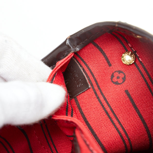 ルイ ヴィトン ダミエ ネヴァーフルPM トートバッグ N51109 ブラウン PVC レザー レディース LOUIS VUITTON 【中古】