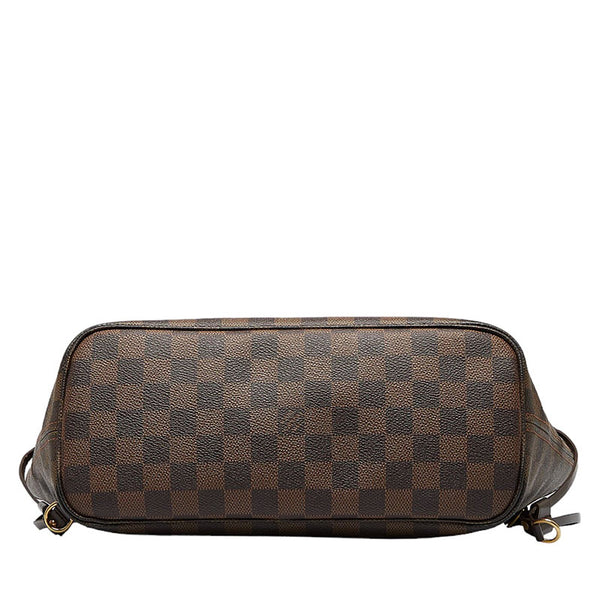 ルイ ヴィトン ダミエ ネヴァーフルPM トートバッグ N51109 ブラウン PVC レザー レディース LOUIS VUITTON 【中古】