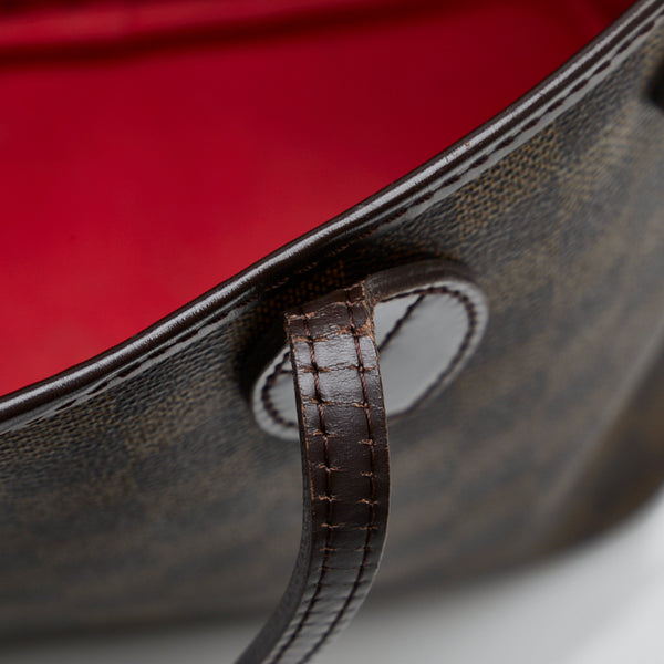ルイ ヴィトン ダミエ ネヴァーフルPM トートバッグ N51109 ブラウン PVC レザー レディース LOUIS VUITTON 【中古】