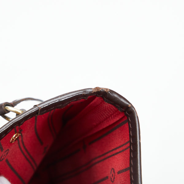 ルイ ヴィトン ダミエ ネヴァーフルPM トートバッグ N51109 ブラウン PVC レザー レディース LOUIS VUITTON 【中古】