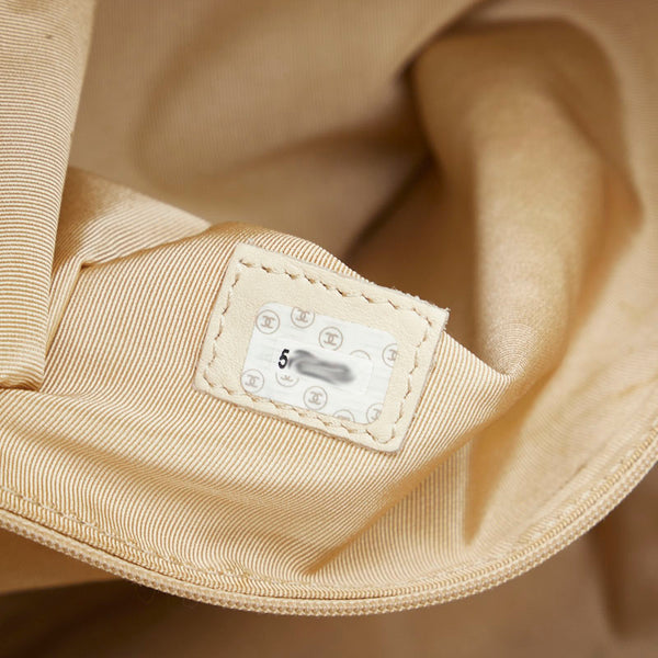 シャネル ココマーク プラチェーン トートバッグ ショルダーバッグ ベージュ ラムスキン レディース CHANEL 【中古】