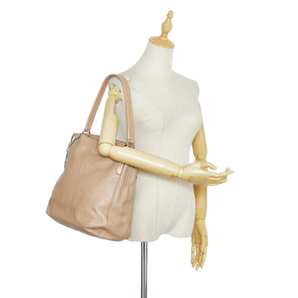 カルティエ マルチェロ ワンショルダーバッグ ハンドバッグ ベージュ レザー レディース CARTIER 【中古】