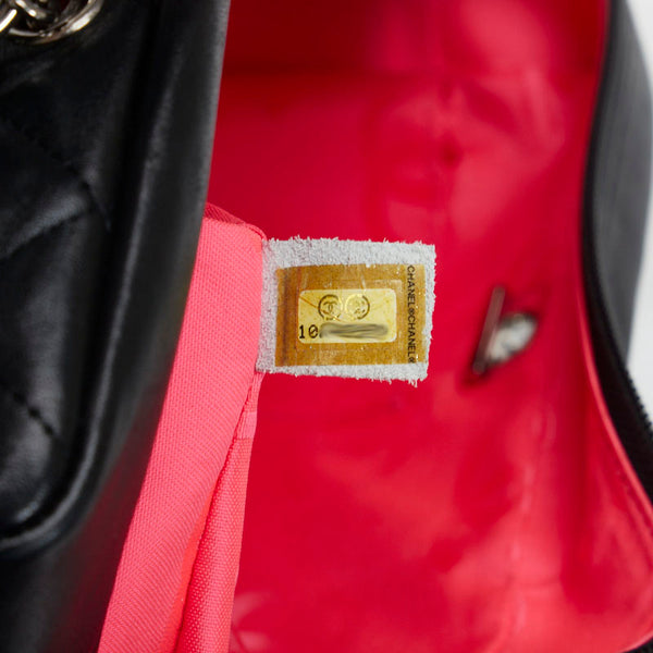 シャネル カンボン ハンドバッグ ショルダーバッグ ブラック レザー レディース CHANEL 【中古】