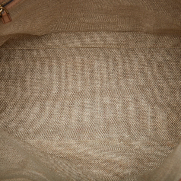 グッチ ハスラービット フローラ ハンドバッグ ショルダーバッグ 137385 ベージュ マルチカラー キャンバス レザー レディース GUCCI 【中古】