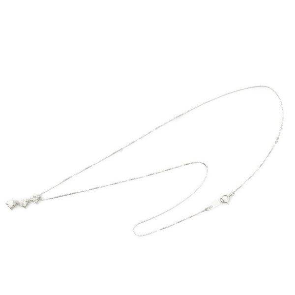 Pt900 プラチナ Pt850 プラチナ ダイヤ1.00ct ネックレス レディース 【中古】