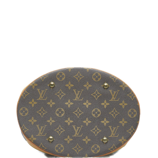 ルイ ヴィトン モノグラム バケットGM トートバッグ ショルダーバッグ M42236 ブラウン PVC レザー レディース LOUIS VUITTON 【中古】