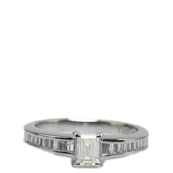 Pt900 プラチナ ダイヤ0.51ct ダイヤ0.44ct リング 指輪 レディース 13号 【中古】