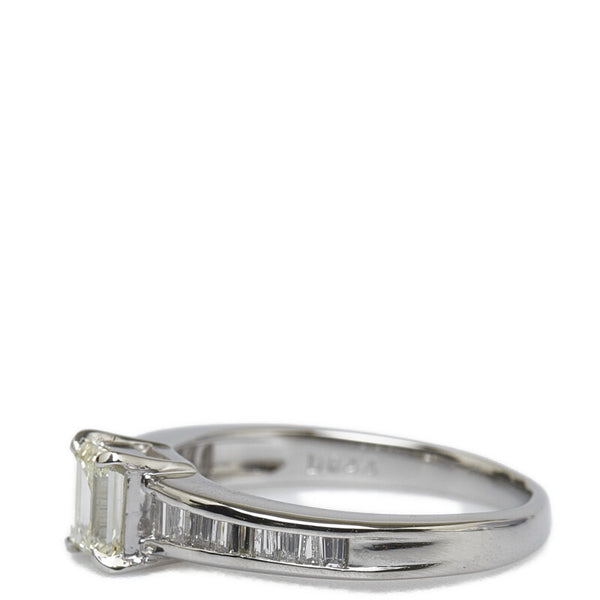 Pt900 プラチナ ダイヤ0.51ct ダイヤ0.44ct リング 指輪 レディース 13号 【中古】