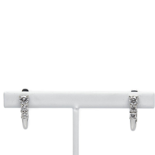 Pt900 プラチナ ダイヤ0.50ct ピアス レディース 【中古】
