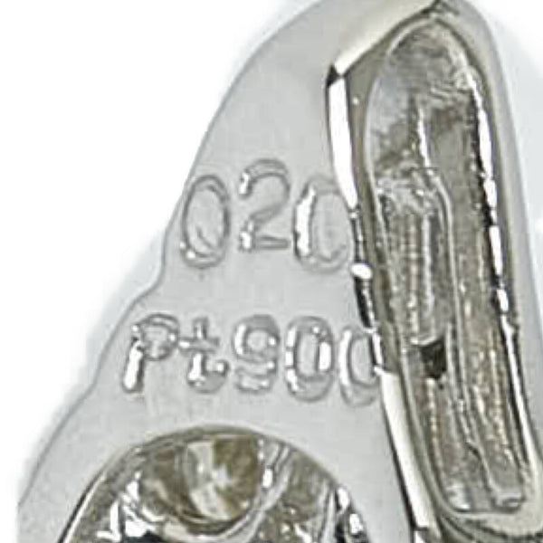 Pt900 プラチナ ダイヤ0.20ct ペンダントトップ レディース 【中古】