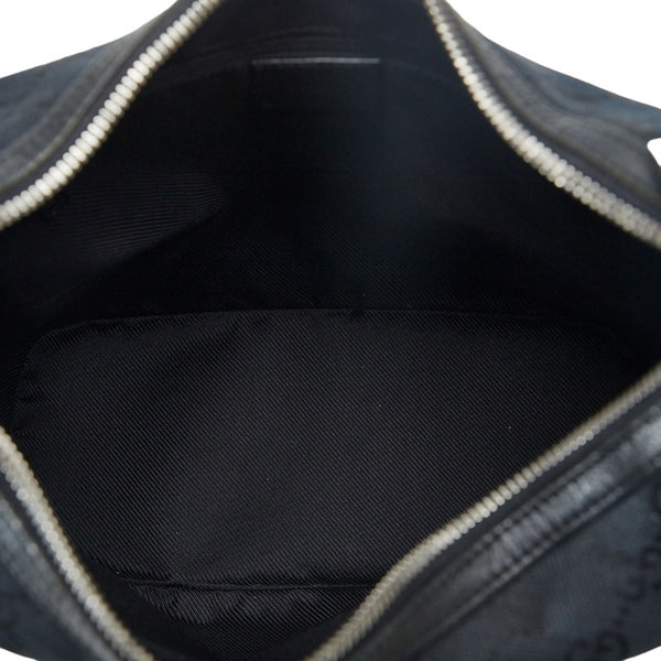 グッチ GGキャンバス ショルダーバッグ ワンショルダーバッグ 001 3814 ブラック キャンバス レザー レディース GUCCI 【中古】