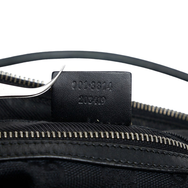 グッチ GGキャンバス ショルダーバッグ ワンショルダーバッグ 001 3814 ブラック キャンバス レザー レディース GUCCI 【中古】