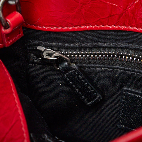 サンローラン YSL ニキ 斜め掛け チェーンショルダーバッグ 583103 レッド レザー レディース SAINT LAURENT 【中古】