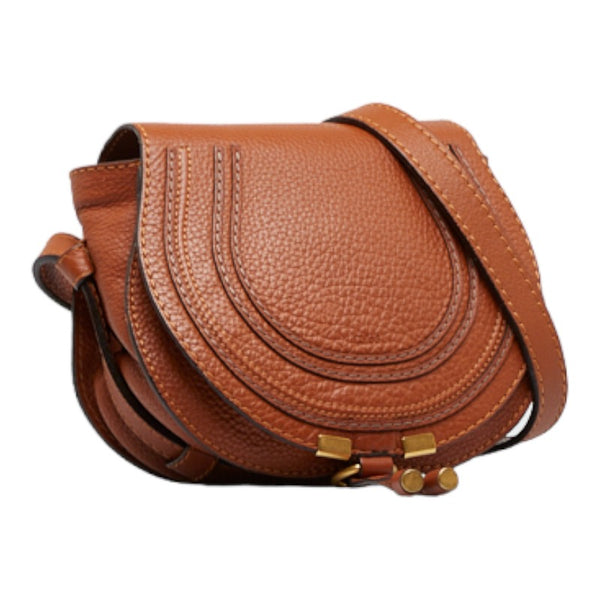 クロエ マーシー 斜め掛け ショルダーバッグ スモールクロスボディバッグ ブラウン レザー レディース Chloe 【中古】