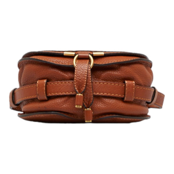 クロエ マーシー 斜め掛け ショルダーバッグ スモールクロスボディバッグ ブラウン レザー レディース Chloe 【中古】