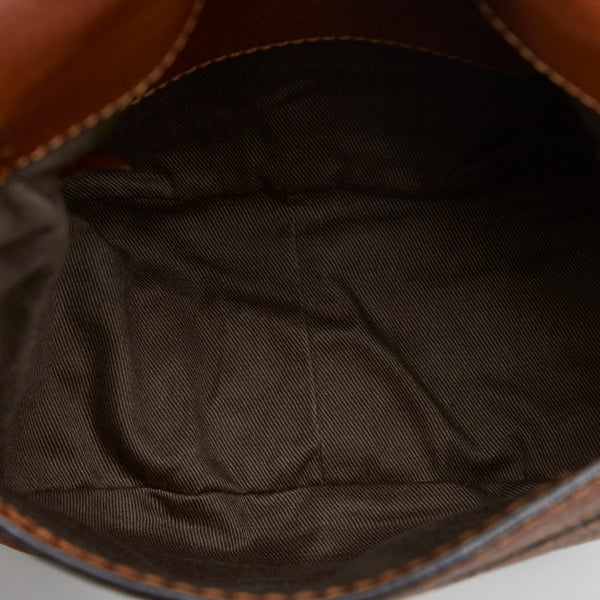 クロエ マーシー 斜め掛け ショルダーバッグ スモールクロスボディバッグ ブラウン レザー レディース Chloe 【中古】