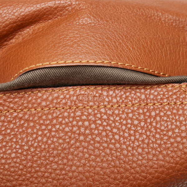 クロエ マーシー 斜め掛け ショルダーバッグ スモールクロスボディバッグ ブラウン レザー レディース Chloe 【中古】