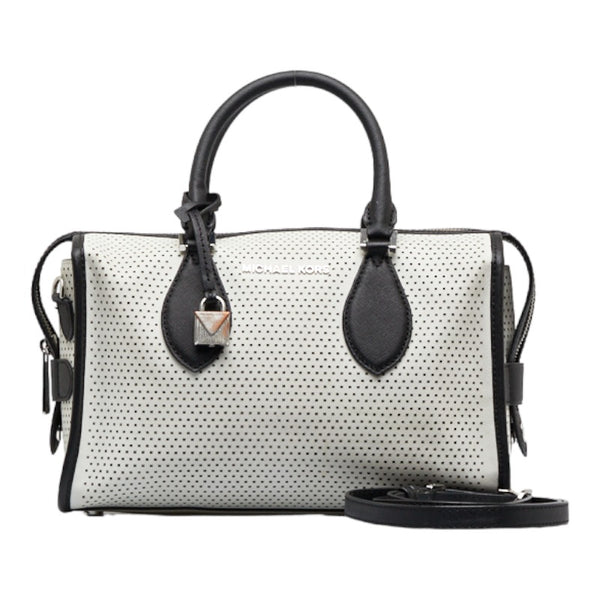 マイケルコース ハンドバッグ ショルダーバッグ 2WAY ホワイト ブラック レザー レディース Michael Kors 【中古】