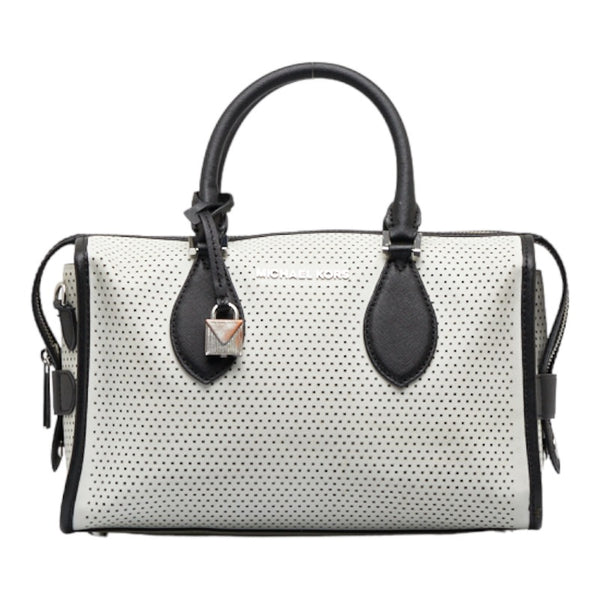 マイケルコース ハンドバッグ ショルダーバッグ 2WAY ホワイト ブラック レザー レディース Michael Kors 【中古】