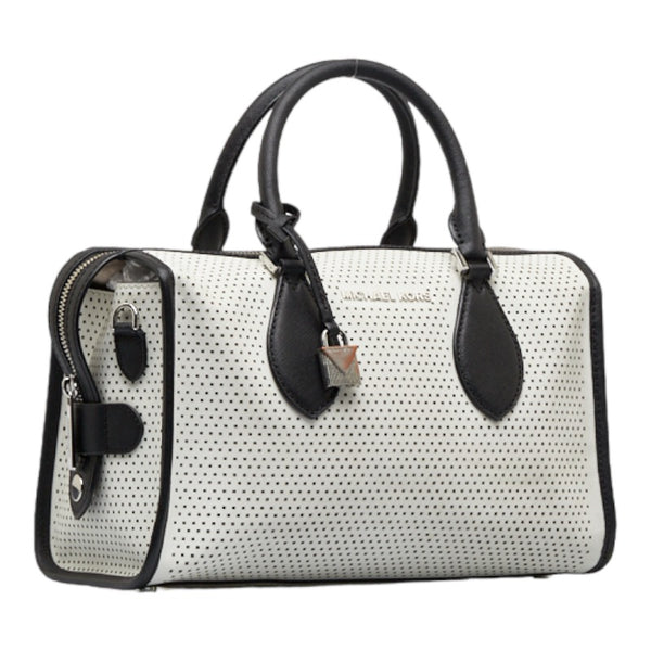マイケルコース ハンドバッグ ショルダーバッグ 2WAY ホワイト ブラック レザー レディース Michael Kors 【中古】