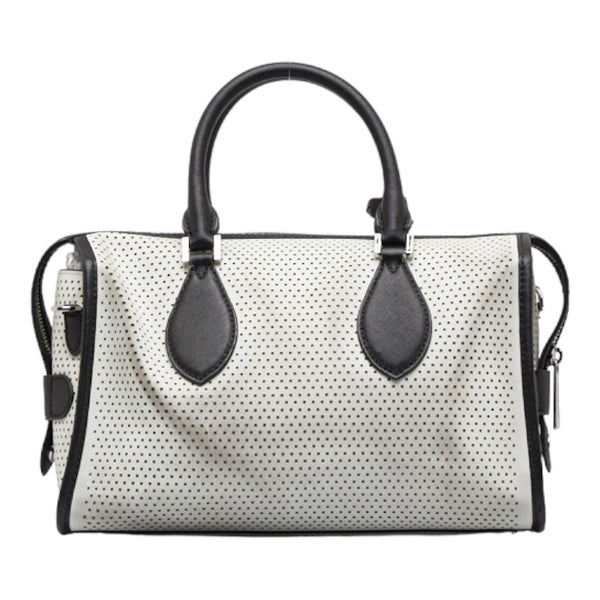 マイケルコース ハンドバッグ ショルダーバッグ 2WAY ホワイト ブラック レザー レディース Michael Kors 【中古】