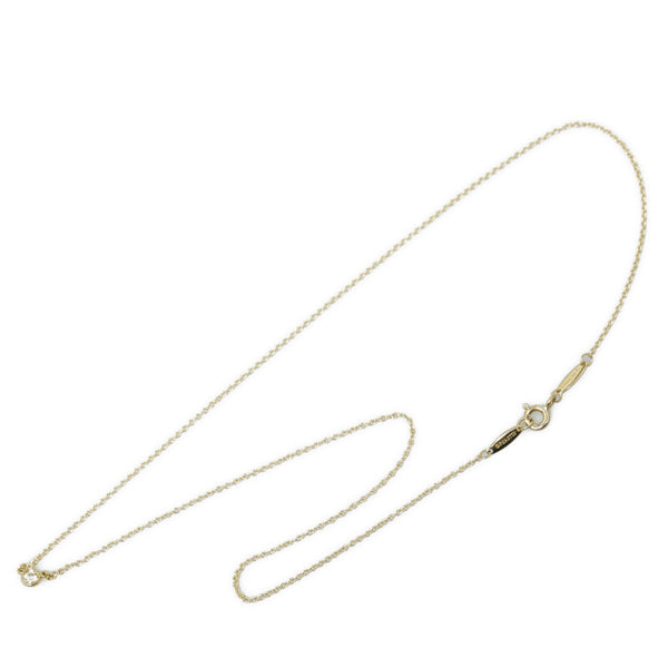 ティファニー バイザヤード 1Pダイヤ ネックレス K18YG イエローゴールド レディース TIFFANY&Co. 【中古】