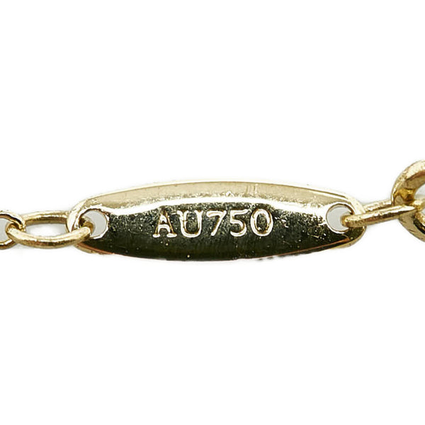 ティファニー バイザヤード 1Pダイヤ ネックレス K18YG イエローゴールド レディース TIFFANY&Co. 【中古】