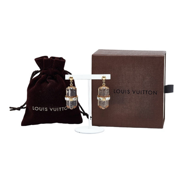 ルイ ヴィトン ブックルドレイユ ロックマイワールド ピアス ゴールド シルバー メタル ビジュー レディース LOUIS VUITTON 【中古】