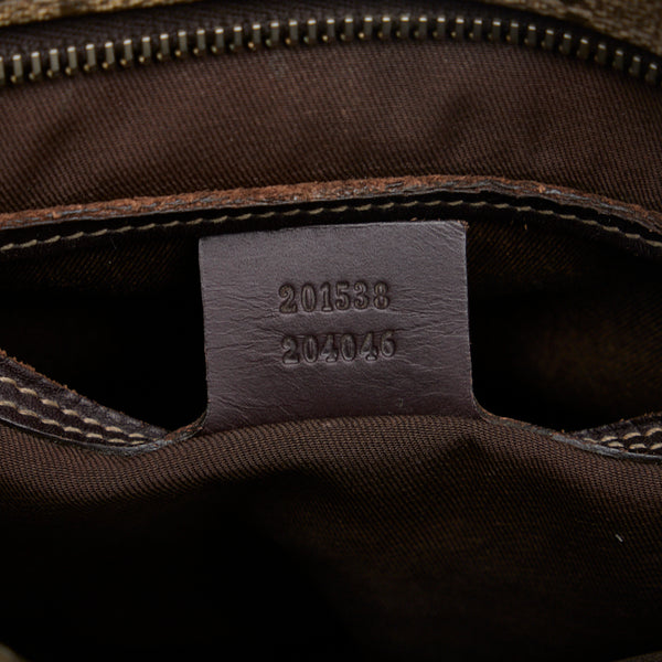 グッチ GGスプリーム 斜め掛け ショルダーバッグ 201538 ベージュ ブラウン PVC キャンバス レディース GUCCI 【中古】