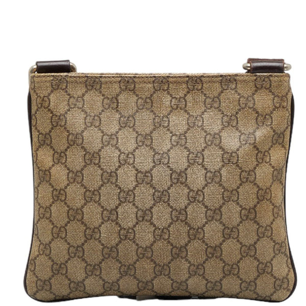 グッチ GGスプリーム 斜め掛け ショルダーバッグ 201538 ベージュ ブラウン PVC キャンバス レディース GUCCI 【中古】