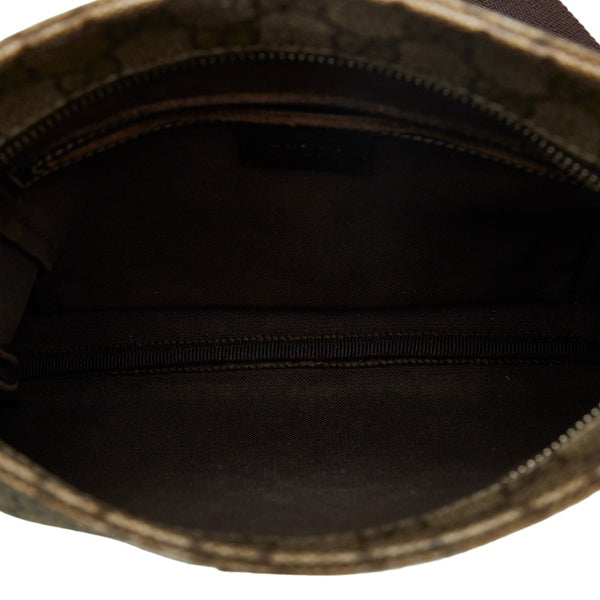 グッチ GGスプリーム 斜め掛け ショルダーバッグ 201538 ベージュ ブラウン PVC キャンバス レディース GUCCI 【中古】