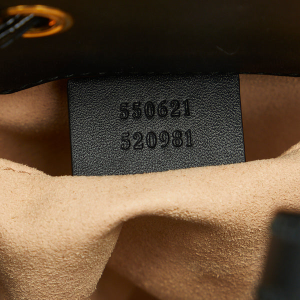 グッチ オフィディア バケットバッグ ショルダーバッグ 2WAY 550621 ブラック スウェード パテントレザー レディース GUCCI 【中古】