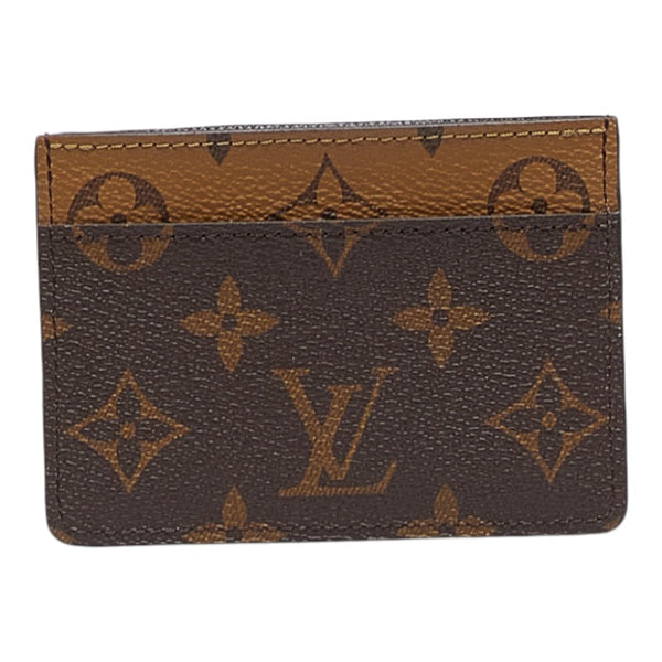 ルイ ヴィトン モノグラム ポルト カルト ドーフィーヌ カードケース M80594 ブラウン ブラック PVC レザー レディース LOUIS VUITTON 【中古】