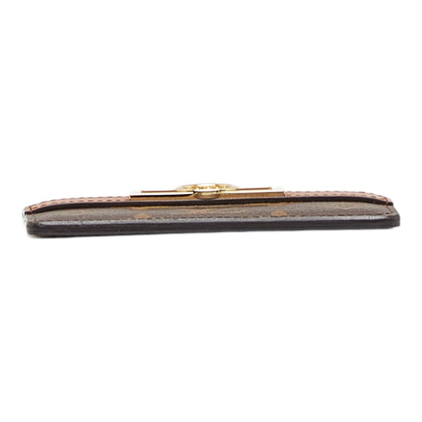 ルイ ヴィトン モノグラム ポルト カルト ドーフィーヌ カードケース M80594 ブラウン ブラック PVC レザー レディース LOUIS VUITTON 【中古】