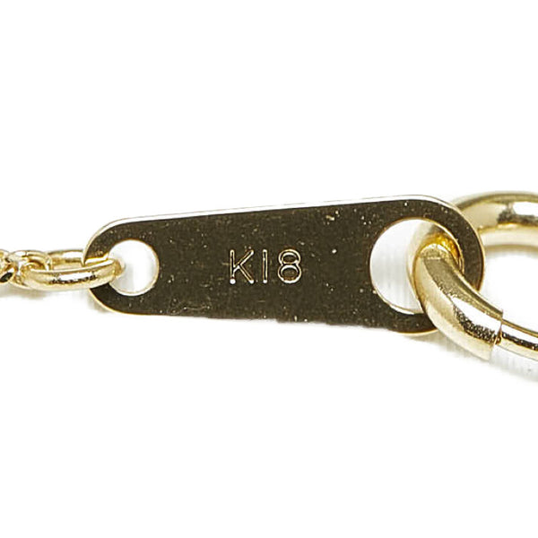 K18YG イエローゴールド ダイヤ0.95ct クロス 十字架 モチーフ ペンダントネックレス レディース 【中古】