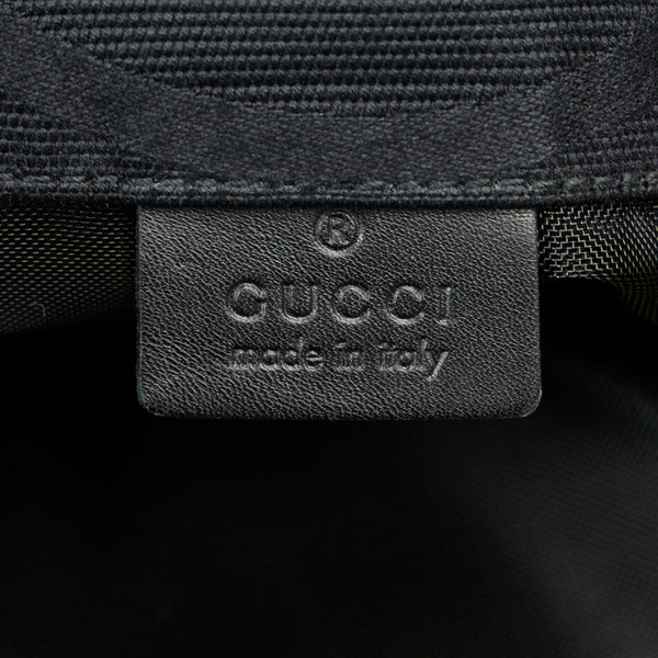 グッチ ボンサック ワンショルダーバッグ 123438 ブラック キャンバス レディース GUCCI 【中古】