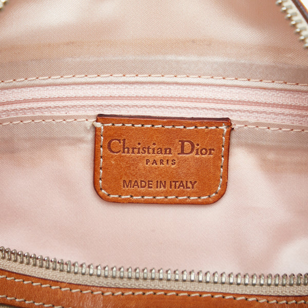 ディオール トロッター ロマンティック  ハンドバッグ トートバッグ ベージュ ブラウン PVC レザー レディース Dior 【中古】