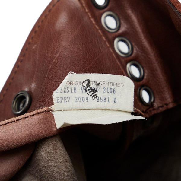 ボッテガヴェネタ イントレチャート トートバッグ ショルダーバッグ ブラウン レザー レディース BOTTEGAVENETA 【中古】