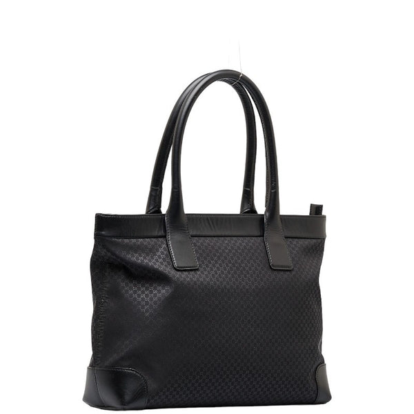 グッチ GGナイロン ハンドバッグ トートバッグ 152284 ブラック ナイロン レザー レディース GUCCI 【中古】