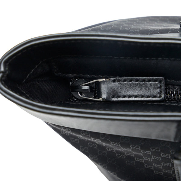 グッチ GGナイロン ハンドバッグ トートバッグ 152284 ブラック ナイロン レザー レディース GUCCI 【中古】